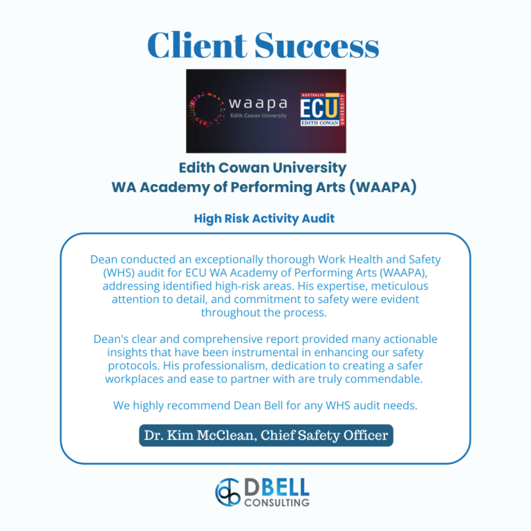 WAAPA Testimonial for DBell Consulting