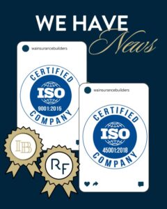 WA Insurance Builders & Restofix Services - ISO 9001 & ISO 45001 Certification by DBell Consulting